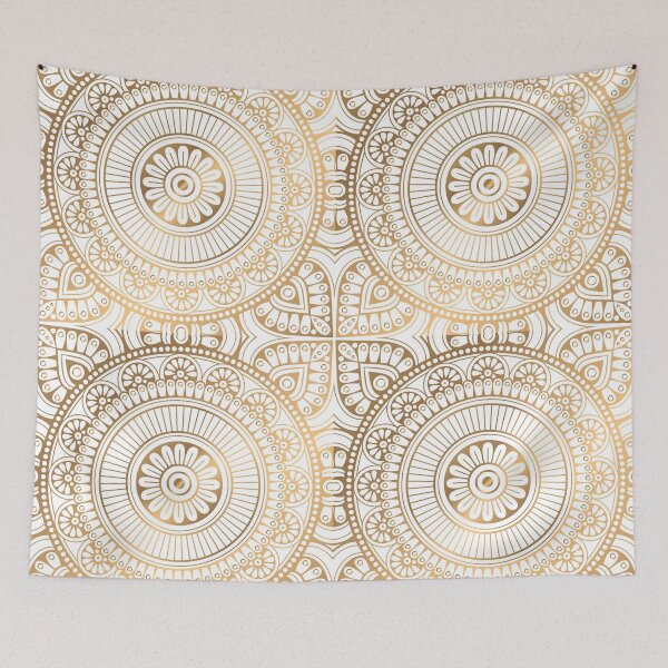 Item preview, Mandala Gold Pattern Illustration With White Shimmer designed and sold by Vic Torys ☆.