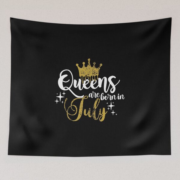 Item preview, Queens are born in July kid girl boy Of birthday Vacation Inspiration Joy Mood designed and sold by DesignByHeartUK.