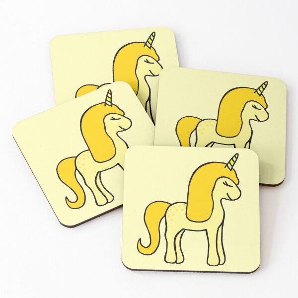 Item preview, Minimalistic Super Cute And Happy Light Yellow Baby Unicorn  designed and sold by Barolina.