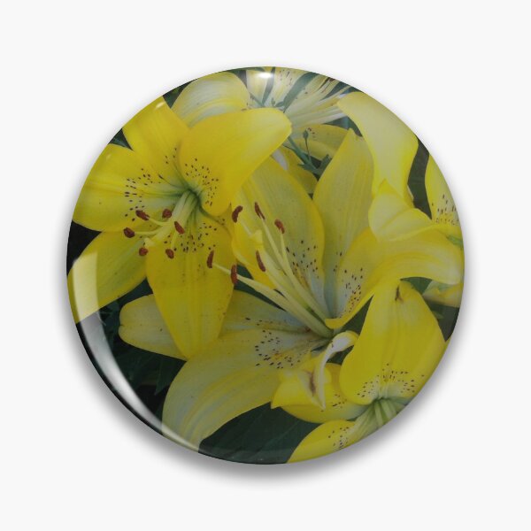 Item preview, yellow tiger lily flower in twilight moment designed and sold by LamyMe.