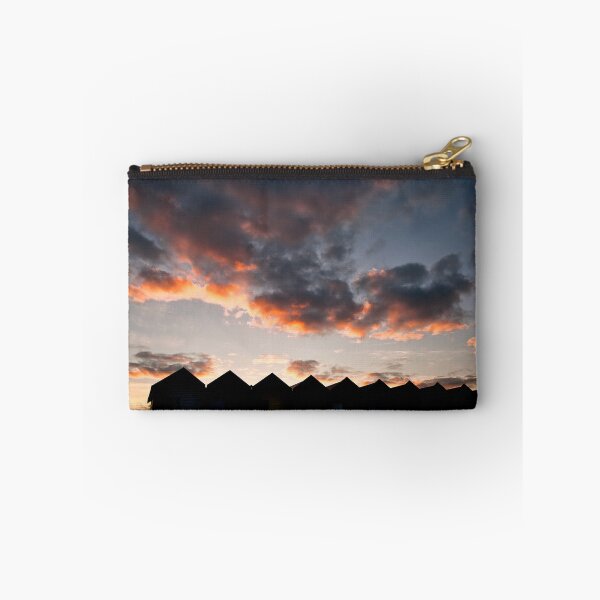 Item preview, Silhouetted Beach Huts at Blyth (2) designed and sold by Violaman.
