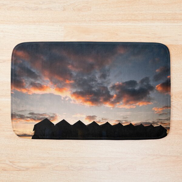 Item preview, Silhouetted Beach Huts at Blyth (2) designed and sold by Violaman.