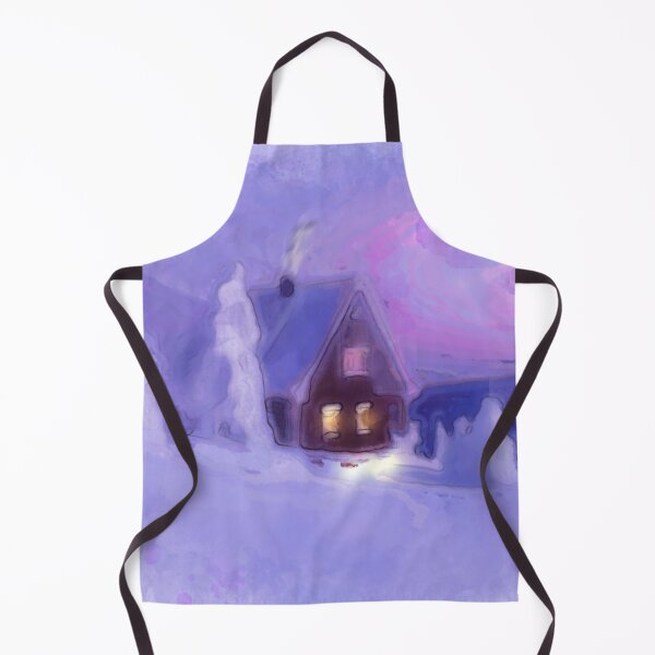 Item preview, Winter Top Of The Mountains Chalet White Firs designed and sold by miraminerva09.