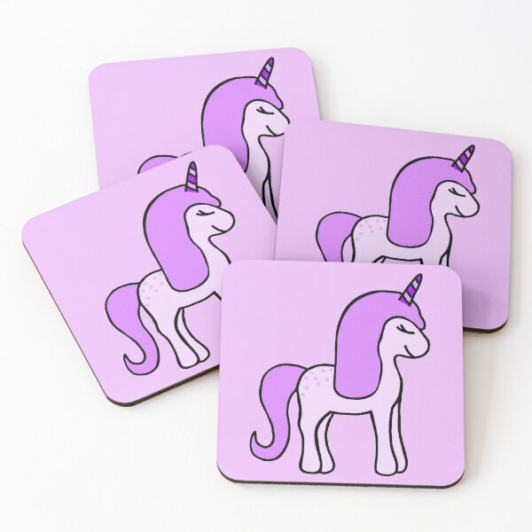 Item preview, Minimalistic Super Cute And Happy Light Purple Baby Unicorn  designed and sold by Barolina.