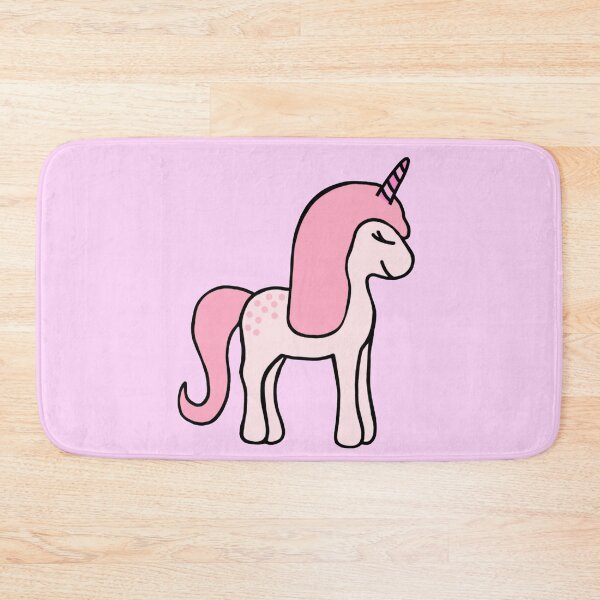 Item preview, Minimalistic Super Cute And Happy Light Pink Baby Unicorn  designed and sold by Barolina.