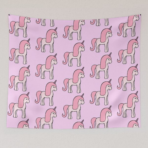 Item preview, Minimalistic Super Cute And Happy Light Pink Baby Unicorn  designed and sold by Barolina.