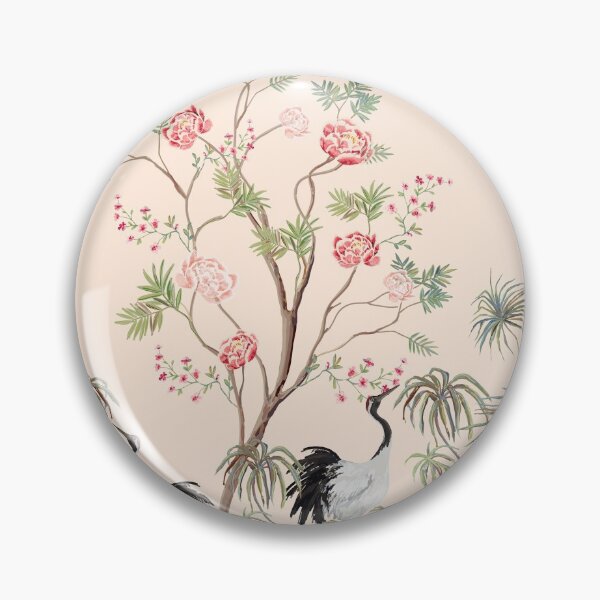Item preview, Chinoiserie with Palm Trees and Herons designed and sold by nouveaudecor.