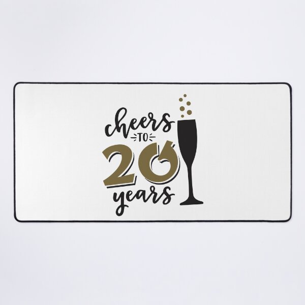 Item preview, Cheers to 20 years birthday men women Of birthday Vacation Inspiration Joy Mood designed and sold by DesignByHeartUK.