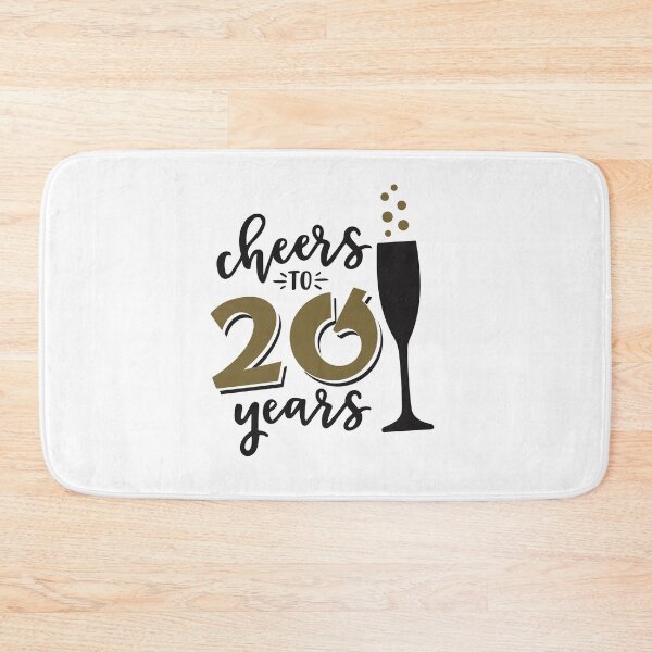 Item preview, Cheers to 20 years birthday men women Of birthday Vacation Inspiration Joy Mood designed and sold by DesignByHeartUK.