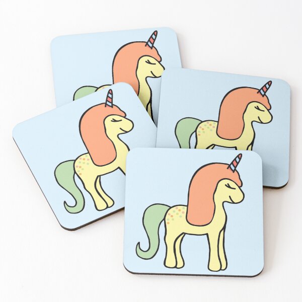 Item preview, Minimalistic Super Cute And Happy Colorful Baby Unicorn designed and sold by Barolina.