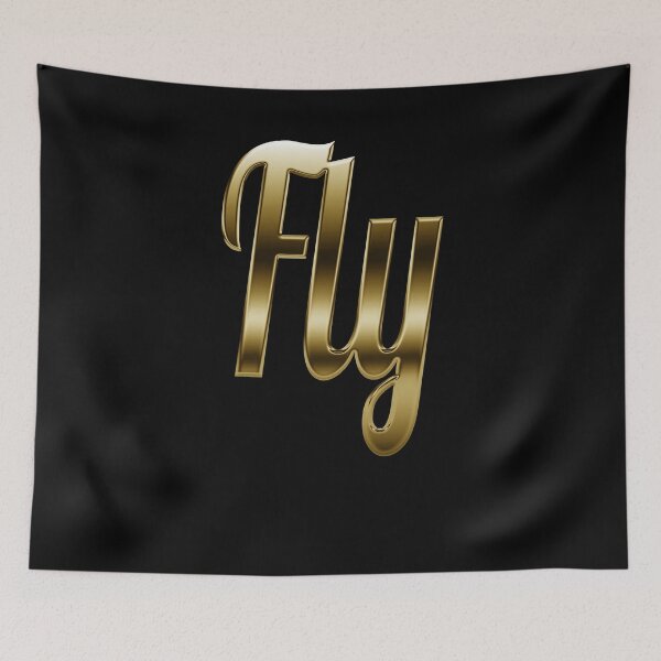 Item preview, Fly - Retro motivation in Gold designed and sold by Dyna-Mix.