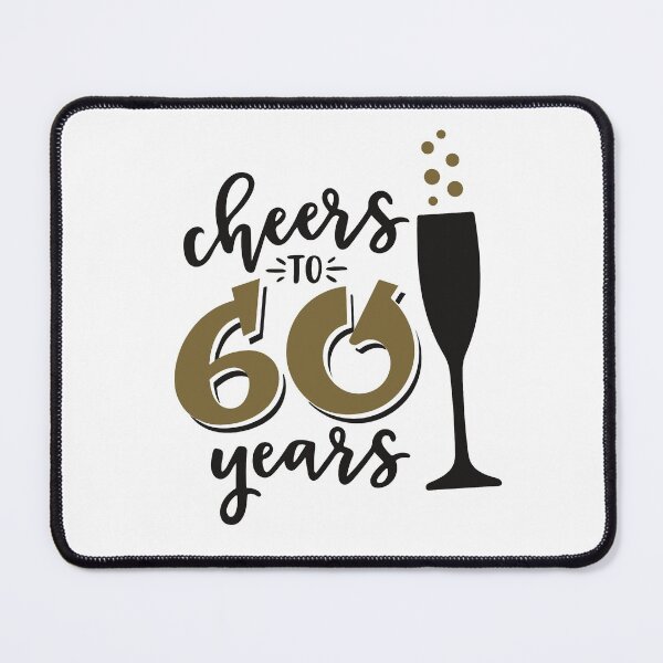 Item preview, Cheers to 60 years birthday men women Of birthday Vacation Inspiration Joy Mood designed and sold by DesignByHeartUK.