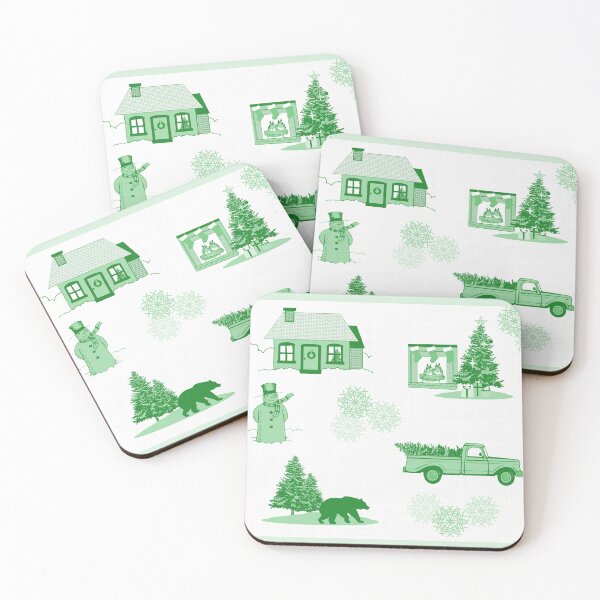 Item preview, Christmas Toile designed and sold by PlaneNsimple.