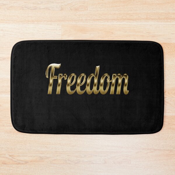 Item preview, Freedom - Retro motivation in Gold designed and sold by Dyna-Mix.