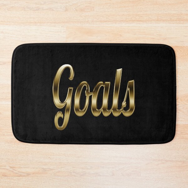 Item preview, Goals - Retro motivation in Gold designed and sold by Dyna-Mix.
