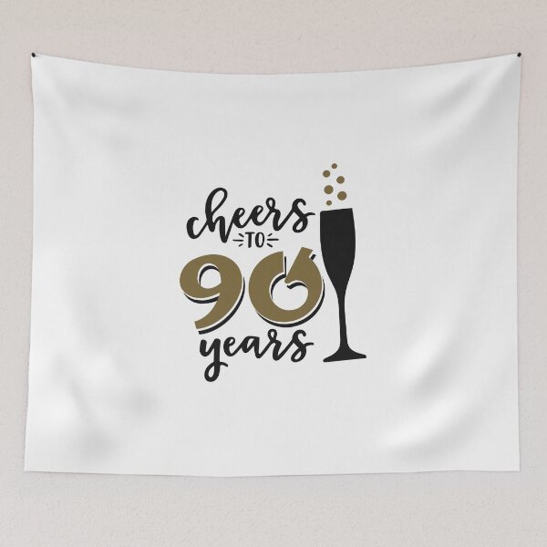 Item preview, Cheers to 90 years birthday men women Of birthday Vacation Inspiration Joy Mood designed and sold by DesignByHeartUK.