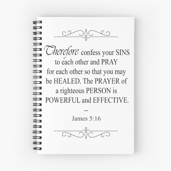 Item preview, James 5:16 Bible Verse designed and sold by OurLordsLove.