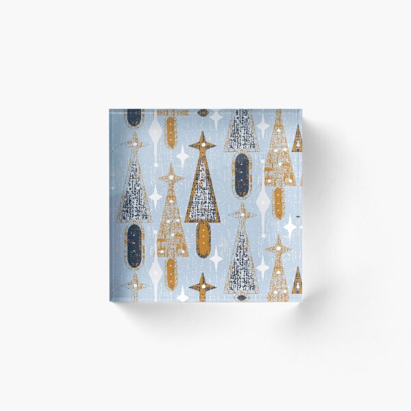 Item preview, The Cozy Cabin Christmas Woodland -  Block Print -The Cozy Cabin Collection - Autumn and Winter 2021  designed and sold by Vanessa Peutherer.