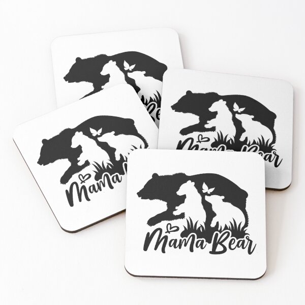 Item preview, Mama bear and two teddy bears. designed and sold by CozyGraphicShop.