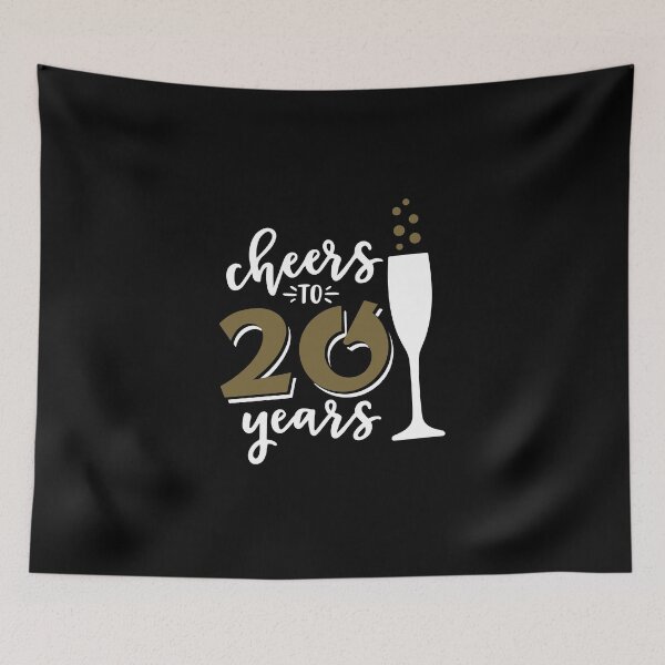 Item preview, Cheers to 20 years birthday men women Of birthday Vacation Inspiration Joy Mood designed and sold by DesignByHeartUK.