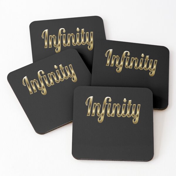 Item preview, Infinity - Retro motivation in Gold designed and sold by Dyna-Mix.