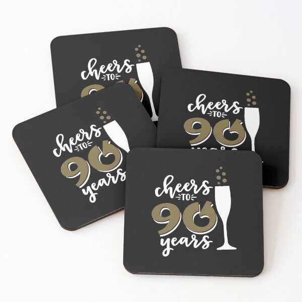 Item preview, Cheers to 90 years birthday men women Of birthday Vacation Inspiration Joy Mood designed and sold by DesignByHeartUK.