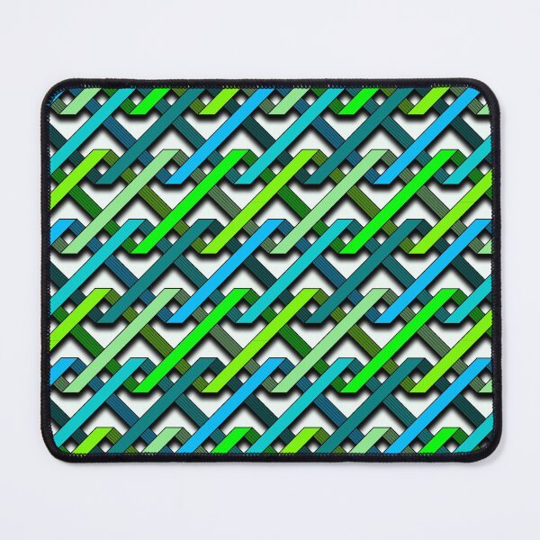Item preview, Blue and Green Tangles designed and sold by MathenaArt.