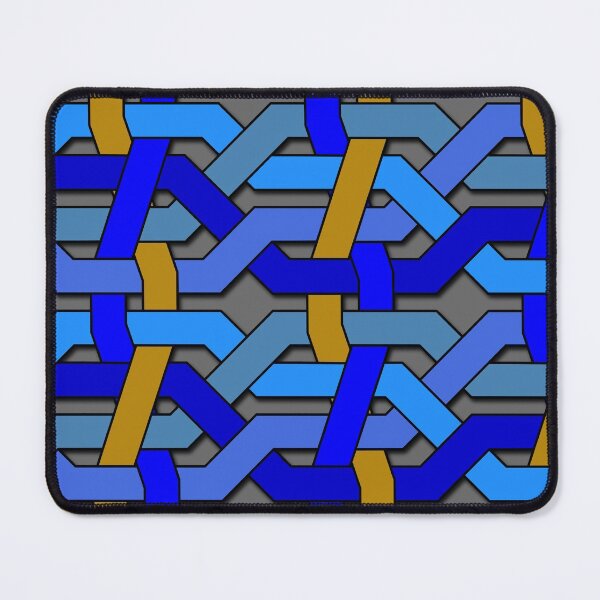 Item preview, Blue and Gold Knotwork designed and sold by MathenaArt.