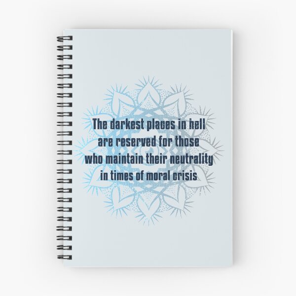 Item preview, The Darkest Places in Hell. Dante Inferno Quote on Neutrality in Crisis designed and sold by Rebel-Design.