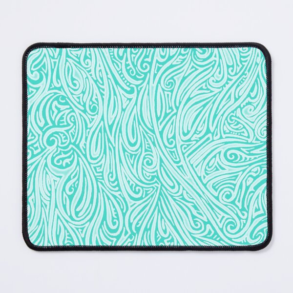 Item preview, Swirling Abstract Line Art in Shades of Blue designed and sold by MathenaArt.