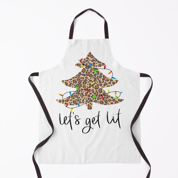 Item preview, Let’s Get Lit Leopard Print Christmas Tree designed and sold by RobinLynneDes.