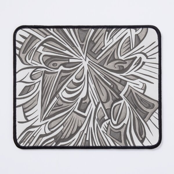 Item preview, Exploding Grey Abstract Design designed and sold by MathenaArt.