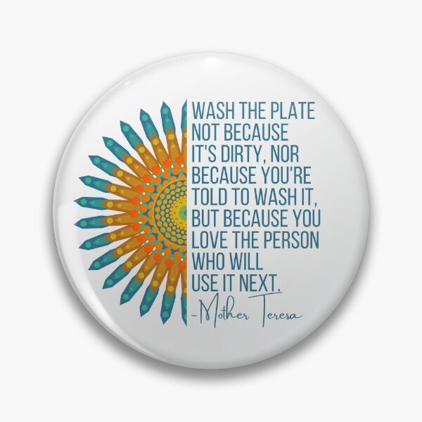 Item preview, Wash the plate, Mother Teresa Quote, Inspirational Quotes about life designed and sold by Auntieck.