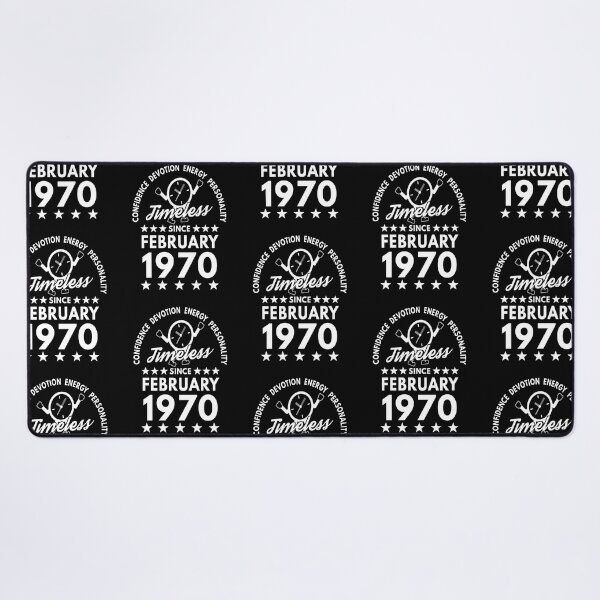 Item preview, February Birthday Timeless Person - 1970 - White Text designed and sold by MoonsmileProd.