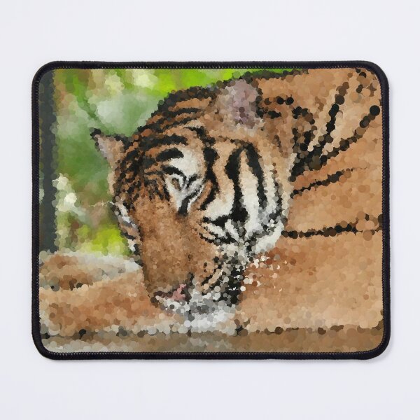 Item preview, Tiger Grooming Himself designed and sold by MathenaArt.