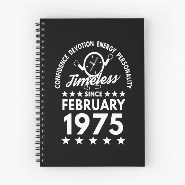 Item preview, February Birthday Timeless Person - 1975 - White Text designed and sold by MoonsmileProd.