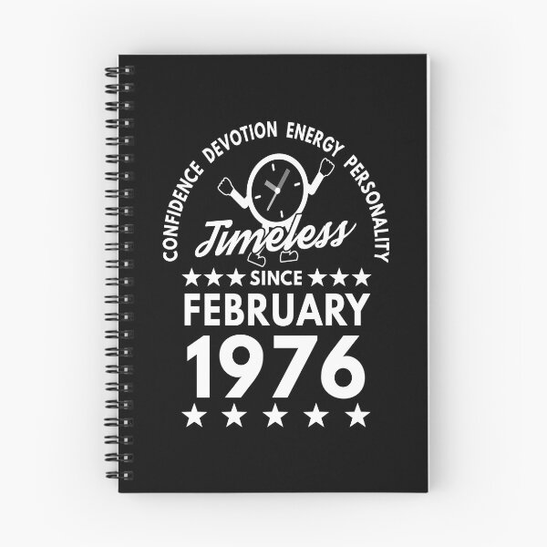 Item preview, February Birthday Timeless Person - 1976 - White Text designed and sold by MoonsmileProd.