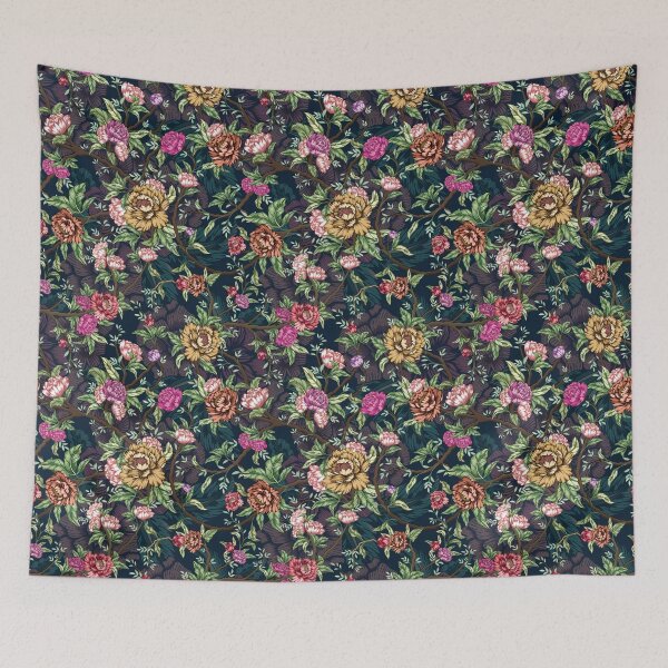 Item preview, hand drawn modern flower pattern designed and sold by vidyaroul.