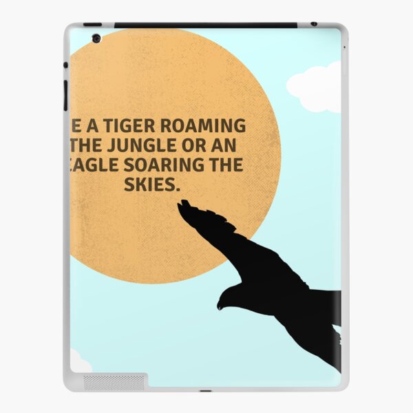 be a tiger roaming the jungle or an eagle soaring the skies. iPad Skin