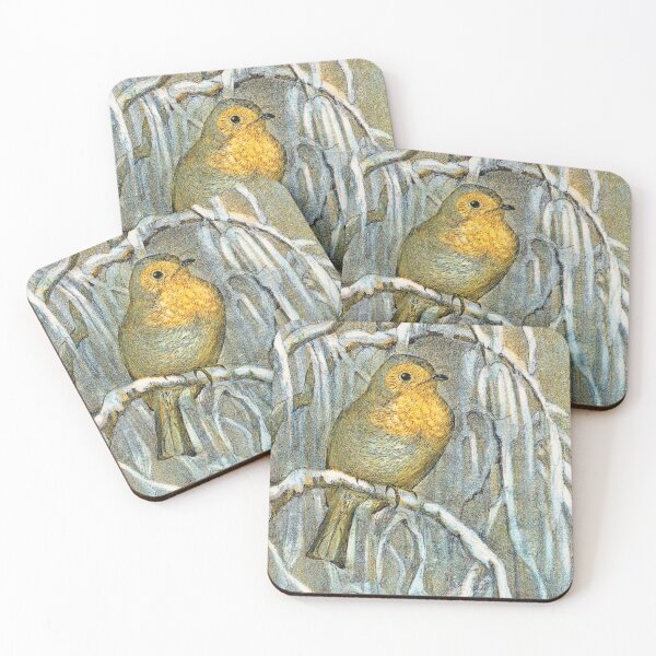 Item preview, Robin on snowy tree branch  designed and sold by RBBHovi.