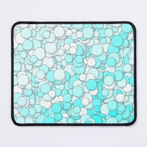 Item preview, Turquoise and White Bubbles designed and sold by MathenaArt.