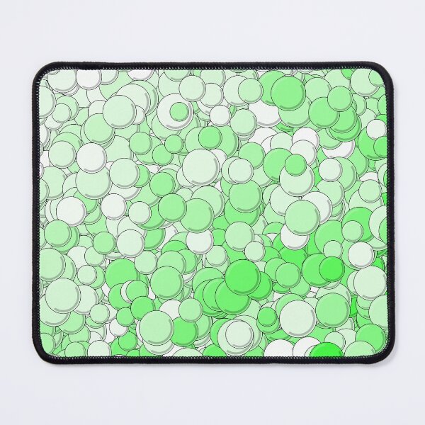 Item preview, Green and White Bubbles designed and sold by MathenaArt.