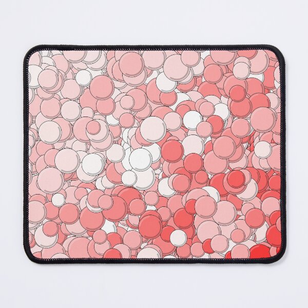 Item preview, Red and White Bubbles designed and sold by MathenaArt.