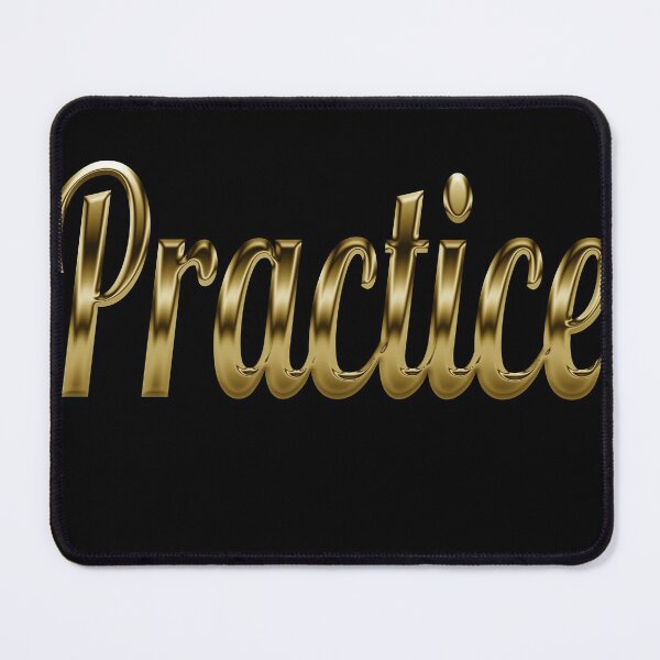 Item preview, Practice - Retro motivation in Gold designed and sold by Dyna-Mix.