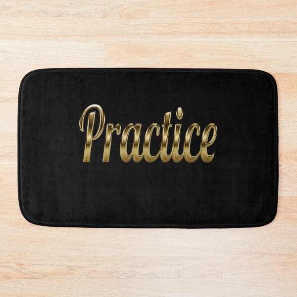 Item preview, Practice - Retro motivation in Gold designed and sold by Dyna-Mix.
