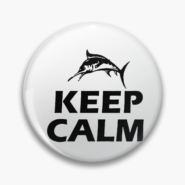Item preview, Keep Calm and Fishing is On Born to go fishing Forced to work Fisherman Stick Figure Holding Fish Bones I love Fishing Art Design Happy Apparel Essential Inspiration Joy Mood Funny designed and sold by DesignByHeartUK.