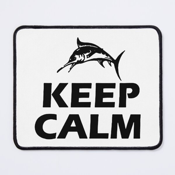 Item preview, Keep Calm and Fishing is On Born to go fishing Forced to work Fisherman Stick Figure Holding Fish Bones I love Fishing Art Design Happy Apparel Essential Inspiration Joy Mood Funny designed and sold by DesignByHeartUK.