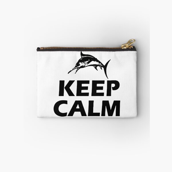Item preview, Keep Calm and Fishing is On Born to go fishing Forced to work Fisherman Stick Figure Holding Fish Bones I love Fishing Art Design Happy Apparel Essential Inspiration Joy Mood Funny designed and sold by DesignByHeartUK.
