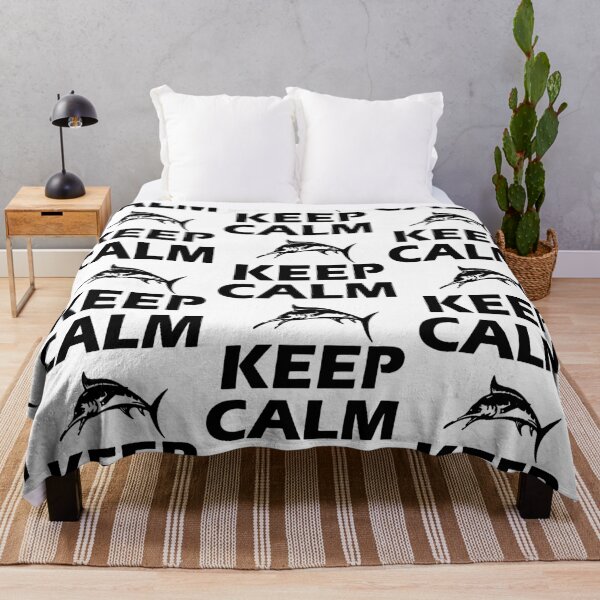 Item preview, Keep Calm and Fishing is On Born to go fishing Forced to work Fisherman Stick Figure Holding Fish Bones I love Fishing Art Design Happy Apparel Essential Inspiration Joy Mood Funny designed and sold by DesignByHeartUK.