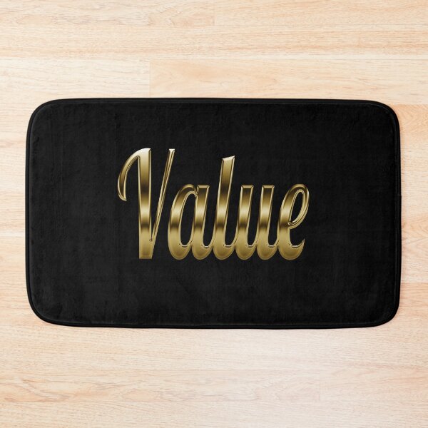 Item preview, Value - Retro motivation in Gold designed and sold by Dyna-Mix.